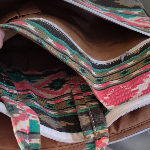 Colorful Geometric Patterned Bag - Picture 5 of 6